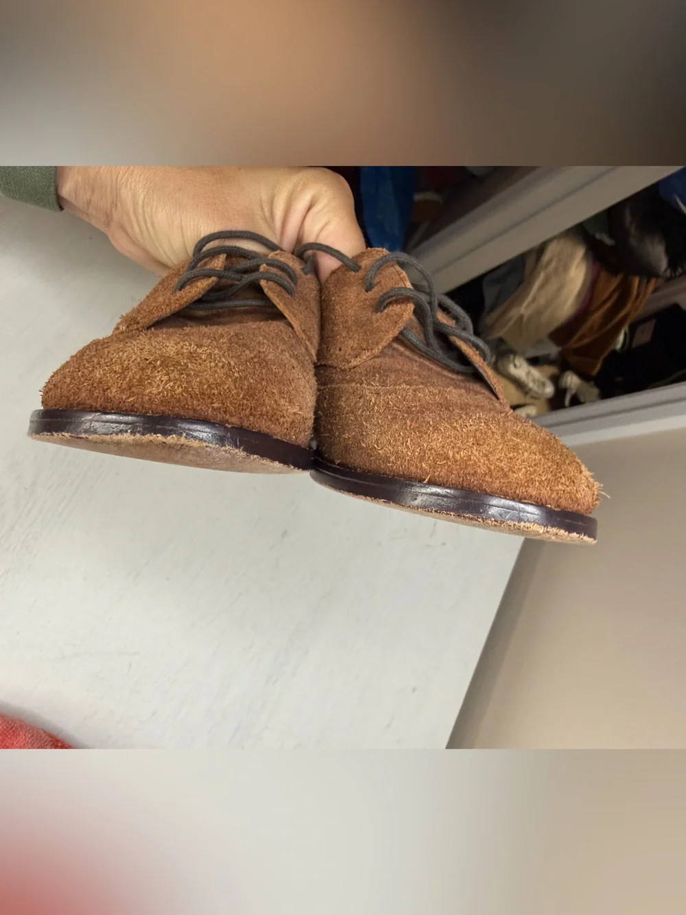 Janie and Jack Cinnamon Suede Wingtip Shoe size 9